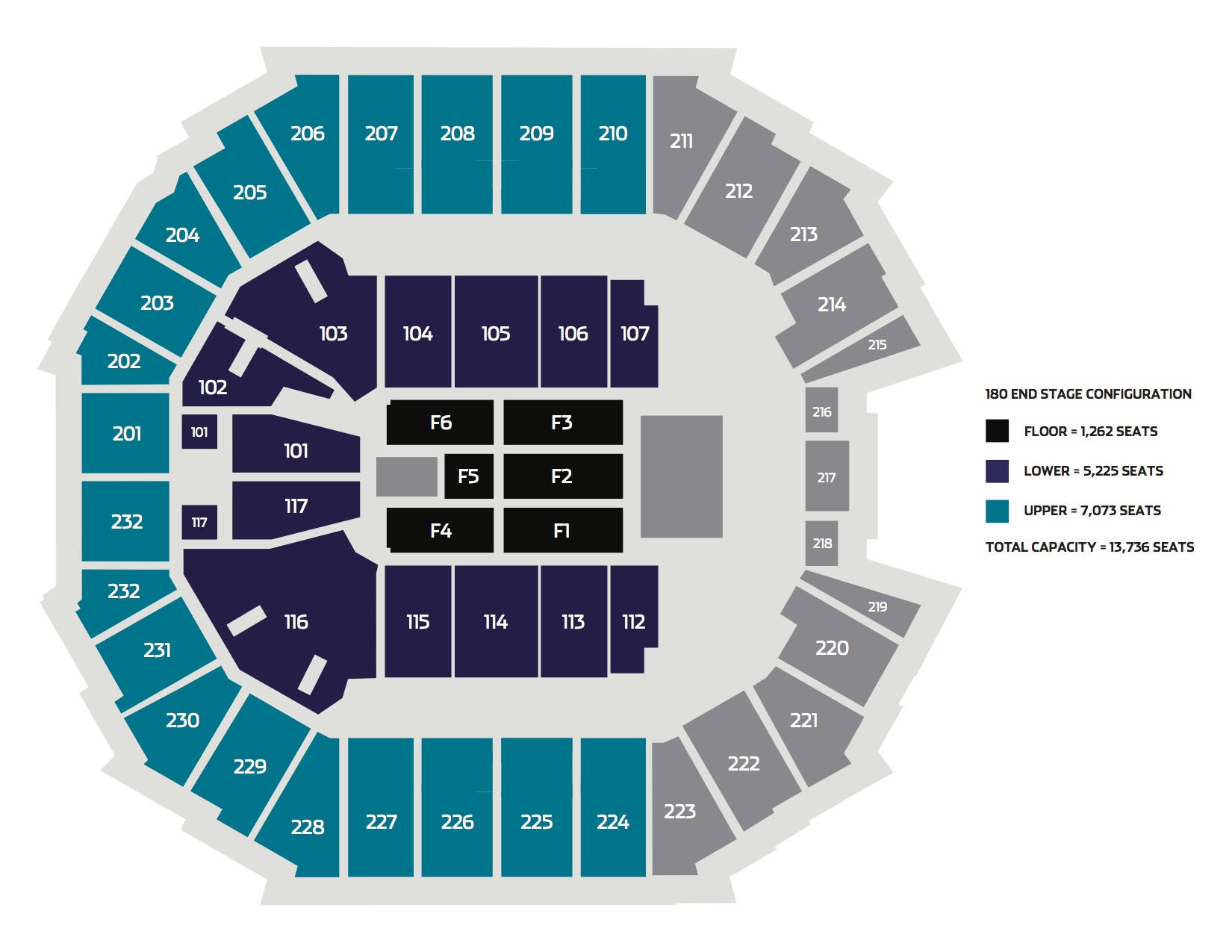 Seating Charts | Spectrum Center Charlotte