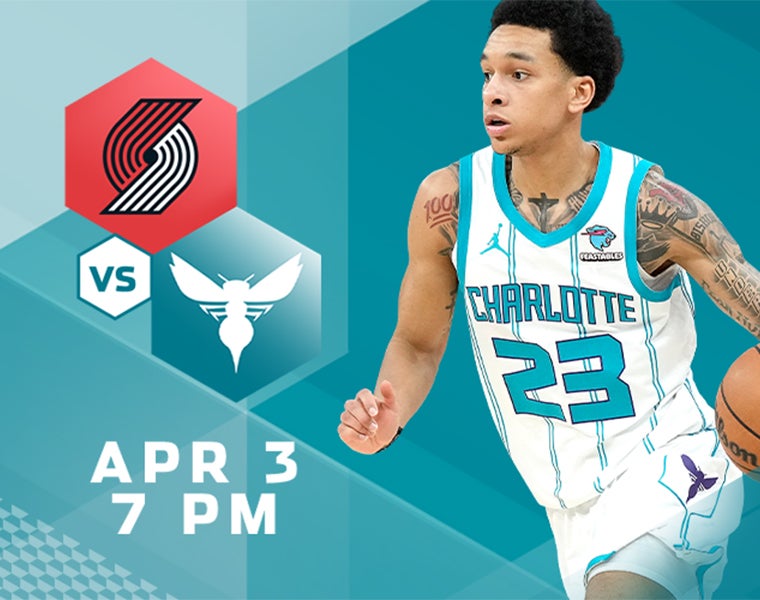 vs Trail Blazers Spectrum Center Charlotte