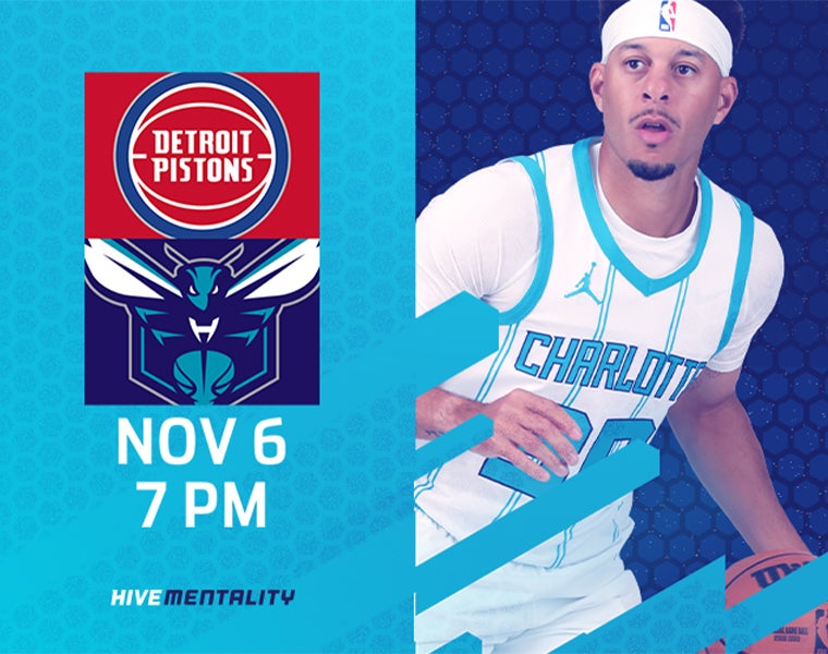 Charlotte vs Detroit Pistons Spectrum Center Charlotte