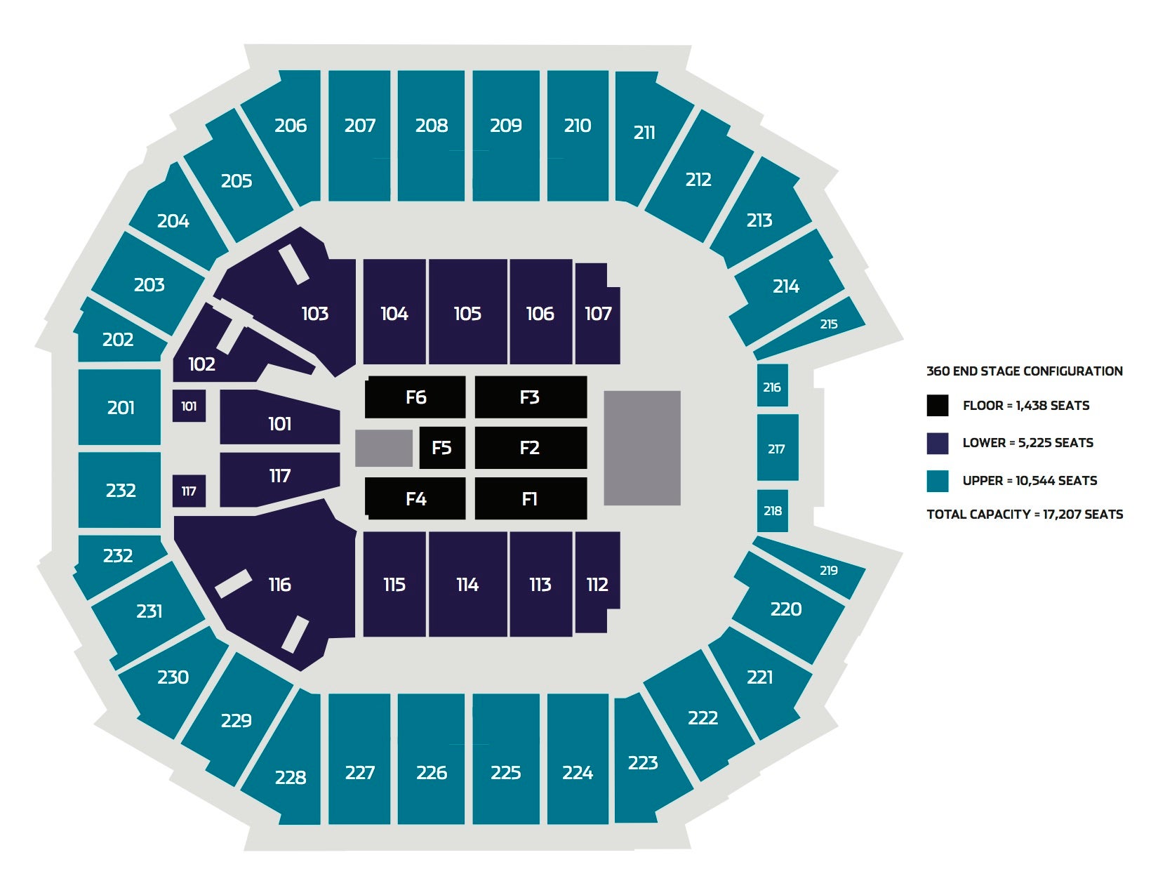 Seating Charts Spectrum Center Charlotte
