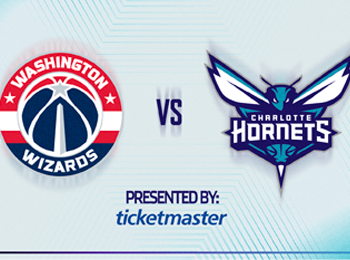 Charlotte Hornets vs Washington Wizards event image from Spectrum Center.