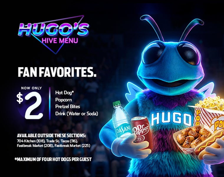 Charlotte Hornets Introduce Hugo’s Hive Menu