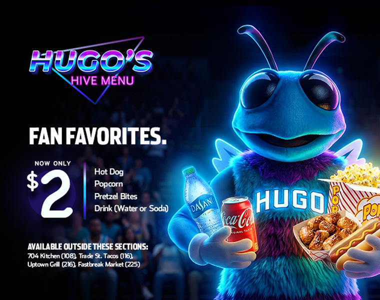 Charlotte Hornets Introduce Hugo’s Hive Menu