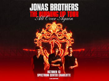 Jonas Brothers event image from Spectrum Center.