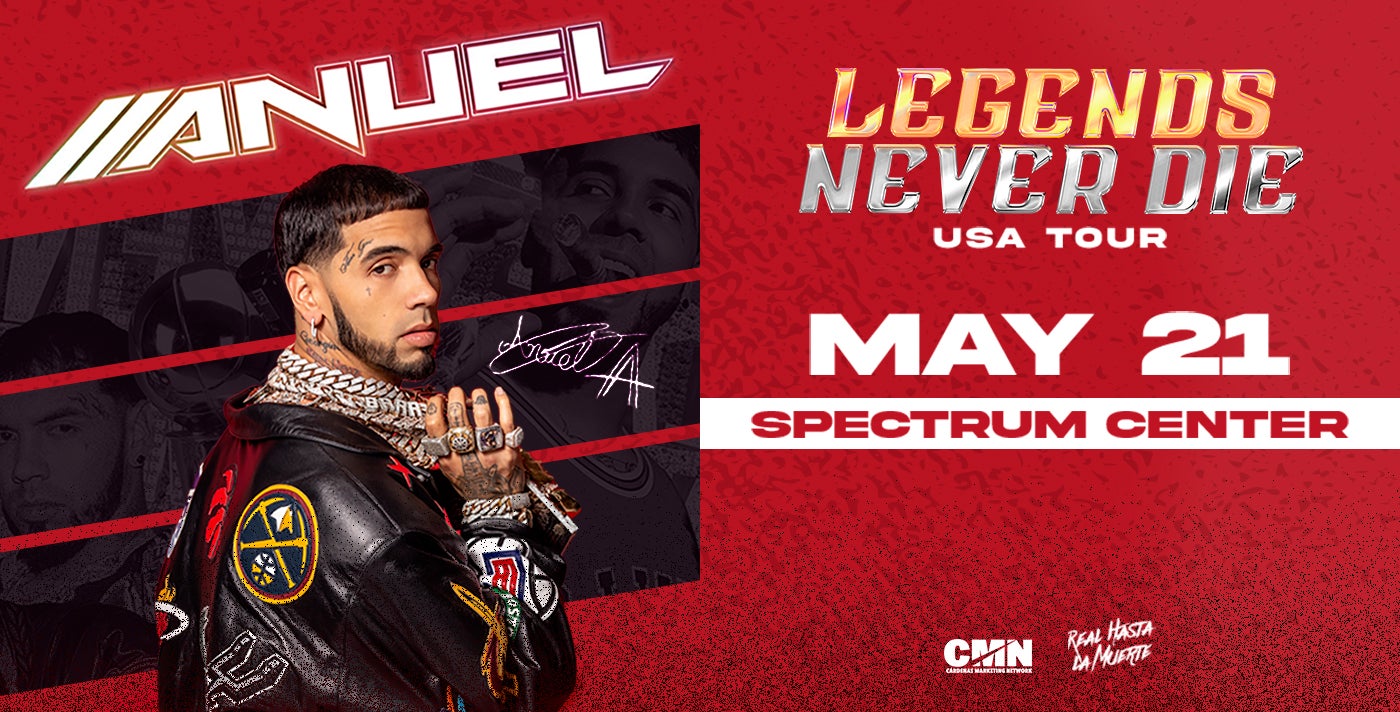 Presale has officially begun for Anuel: Legends Never Die Tour! Use code  LEGENDS to purchase your tickets. #SpectrumCenterCLT #AnuelAA…