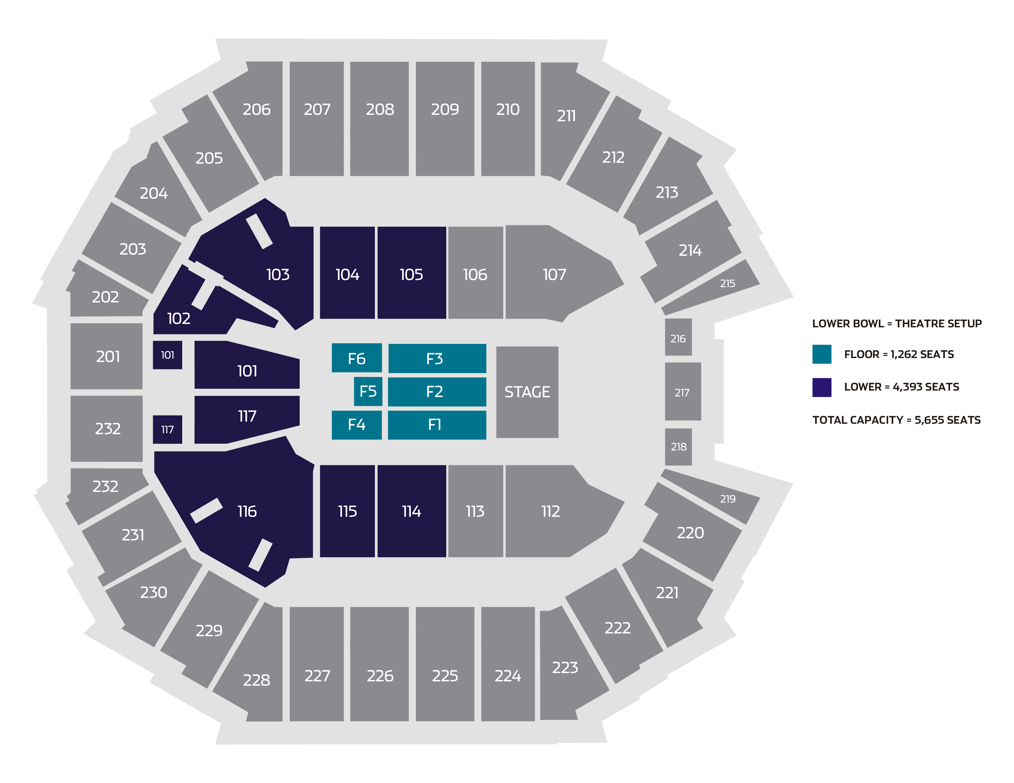 Spectrum Center Seating Chart With Seat Numbers